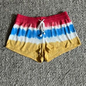 P.J. Salvage blanket blend tie-dye shorts